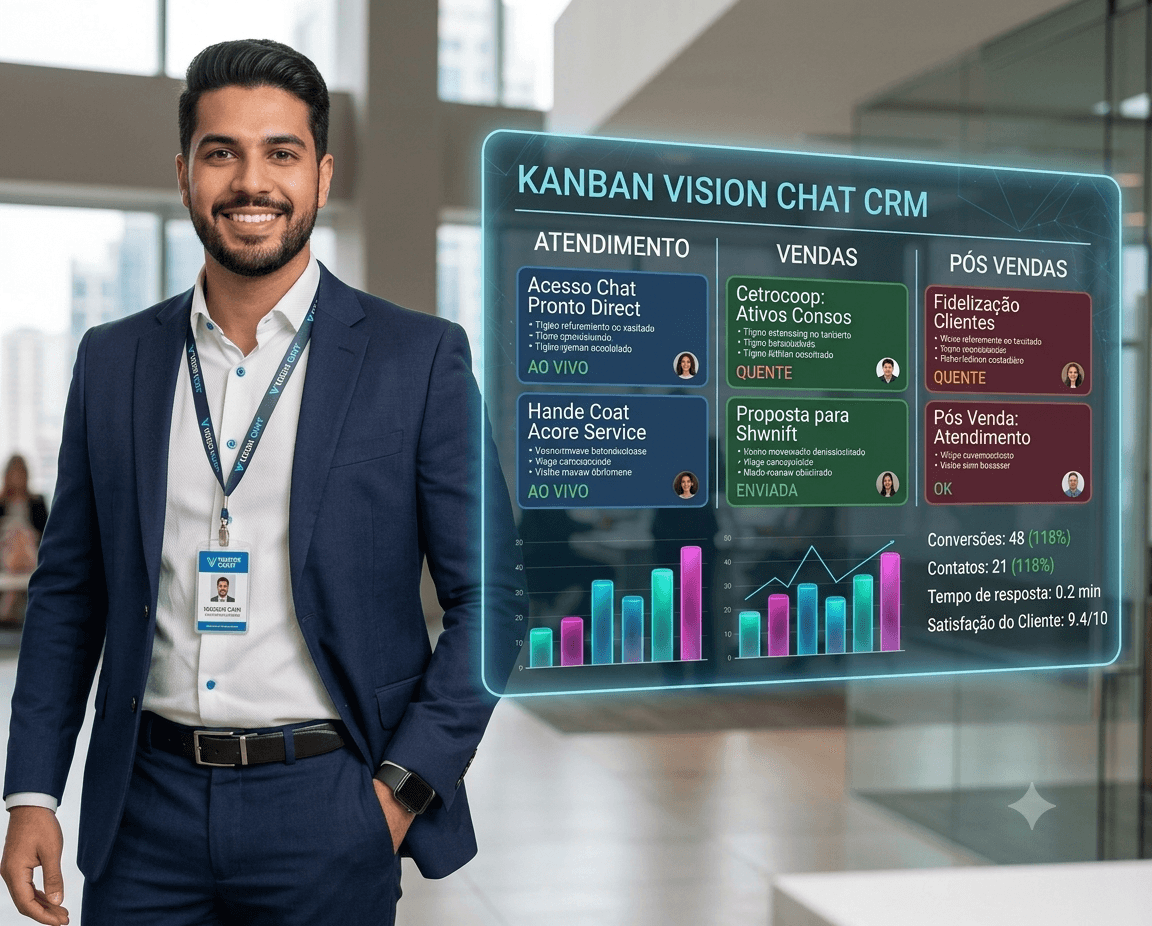 Kanban Vision Chat CRM - Plataforma de Operações Comerciais Inteligentes